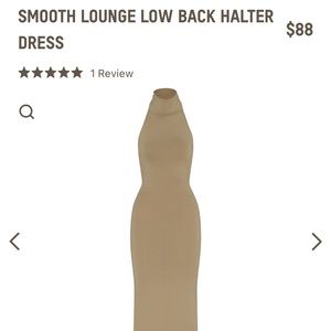 Skims smooth lounge halter dress in size small